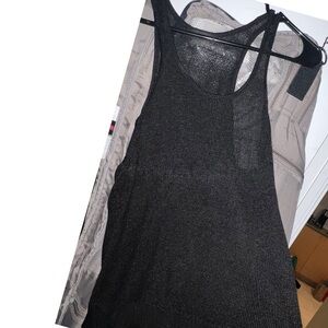 Black Knit Tank Top
